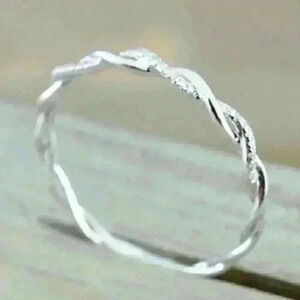 New Silver Twist Design Ring